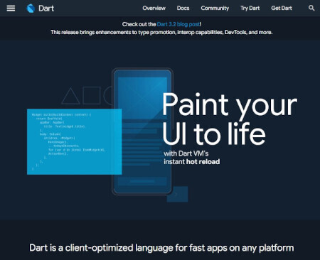 プログラミング言語「Dart」v3.2リリース