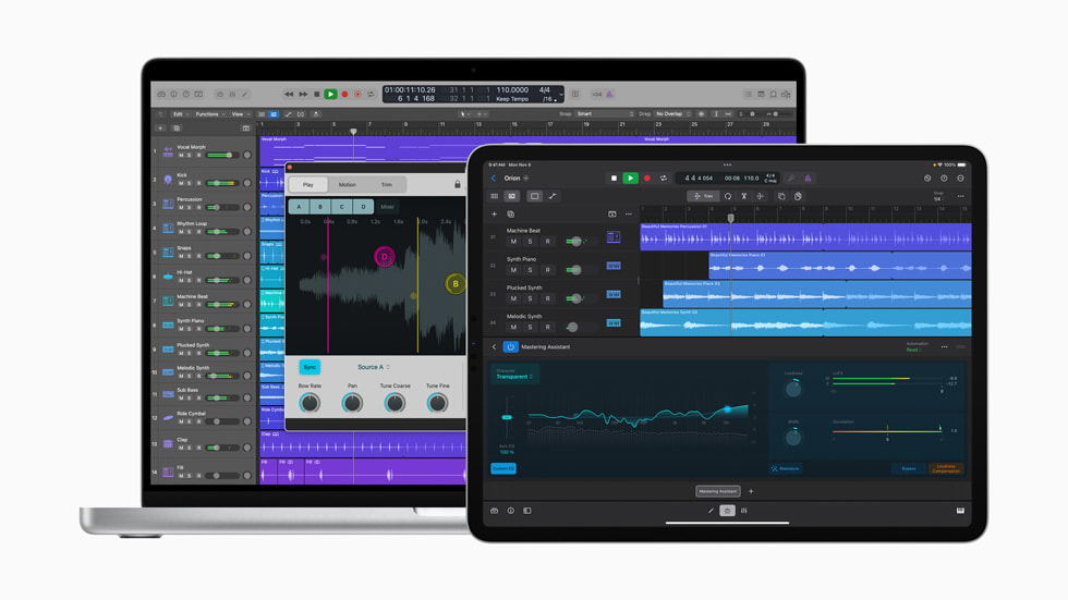 Apple、MacとiPadで音楽を制作するためのパワフルなツールでLogic Proをパワーアップ