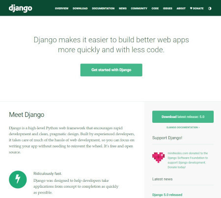 Python Webアプリケーションフレームワーク「Django 5.0」リリース