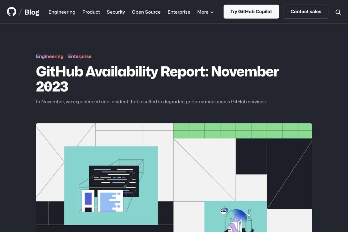 GitHub、2023年11月に発生したサービス低下の原因と対応を報告