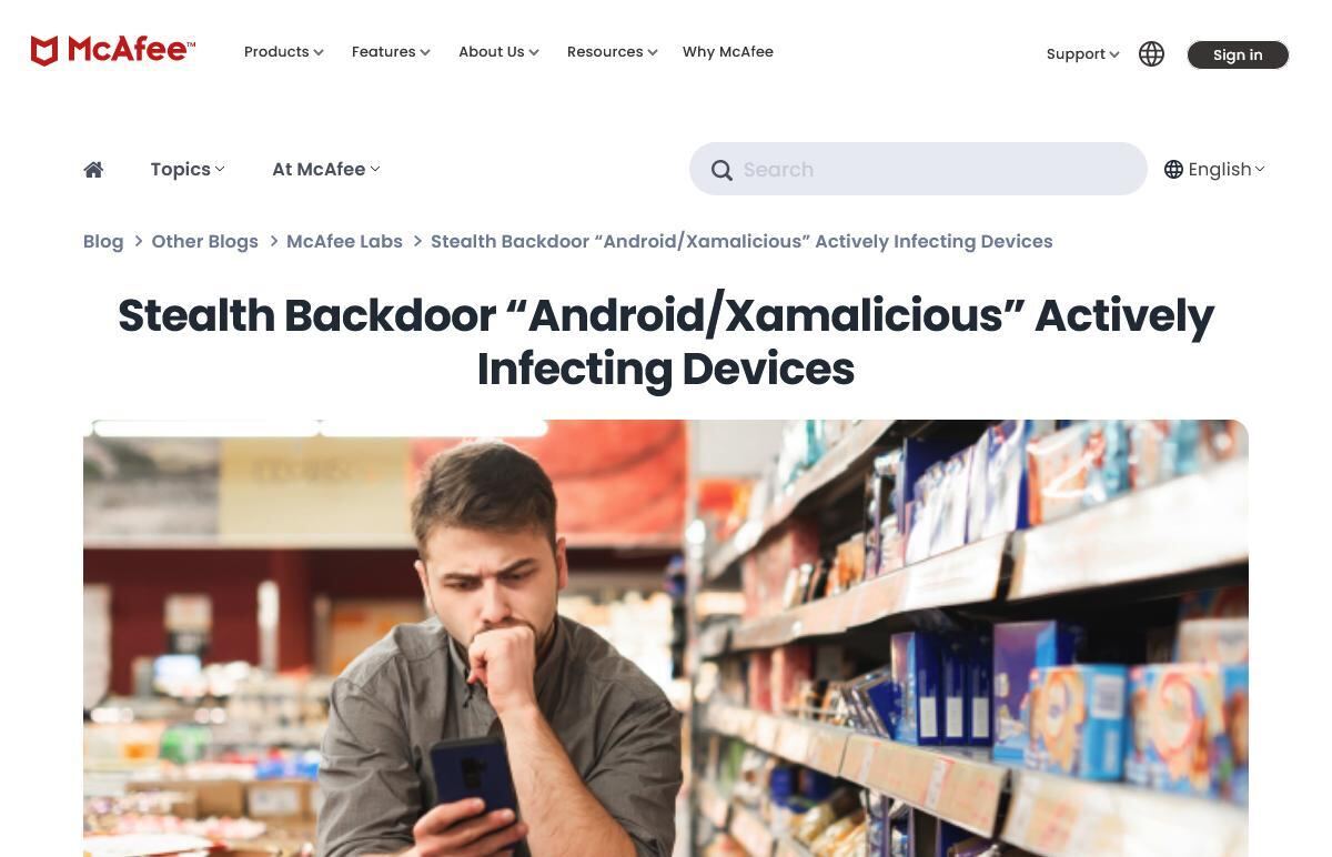 Androidの新しいマルウェア「Xamalicious」、25種類のアプリに混入