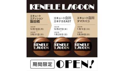 カプセルトイのPOP UP SHOP「ケンエレラグーン」が駅ナカにオープン、飯田橋と立川に