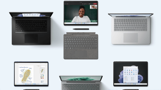 MicrosoftがApple Silicon搭載Macに匹敵する性能のPC「Surface Laptop 6」と「Surface Pro 10」を2024年中にリリースするとの報道