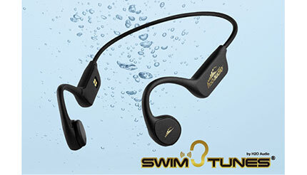 泳ぎながら音楽が楽しめるワイヤレスイヤホン発売、完全防水で骨伝導