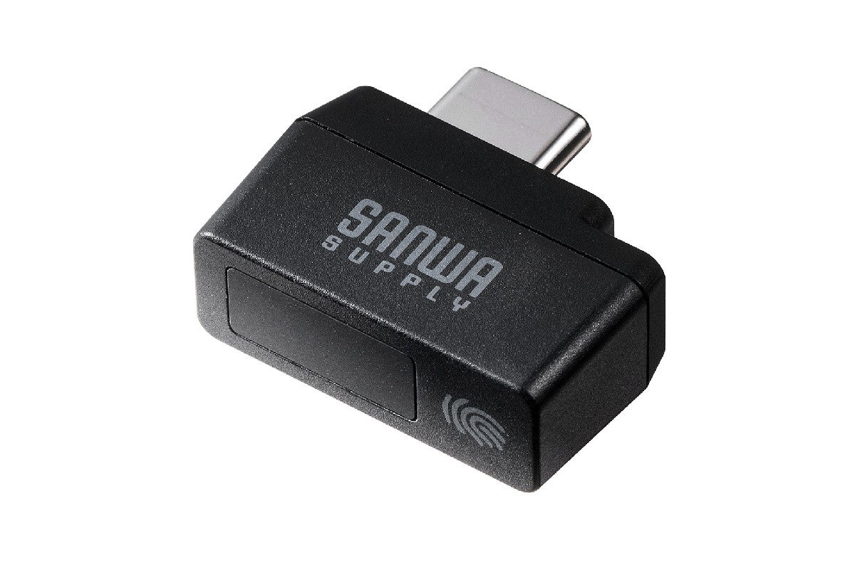サンワダイレクト、USB Type-C接続のPC用外付け指紋認証リーダー