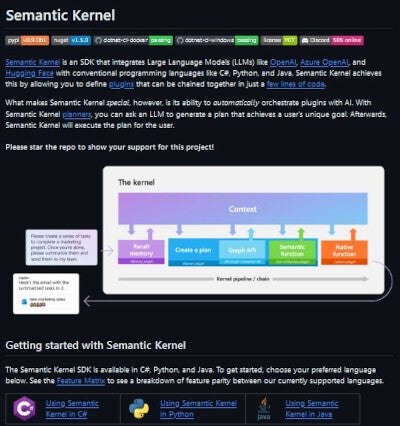 PythonによるAIサービス開発を容易化「Python SDK for Semantic Kernel」がVer1.0目前