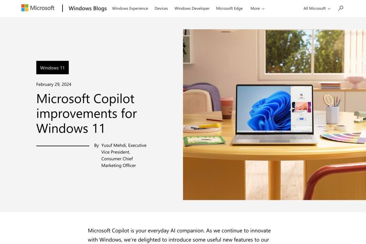 Windows 11向けCopilotに多数の新機能が追加、Microsoft