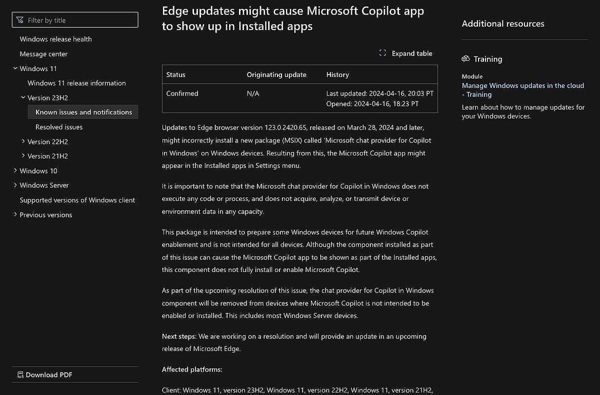 WindowsでCopilotが誤ってインストールされる問題を報告、Microsoft
