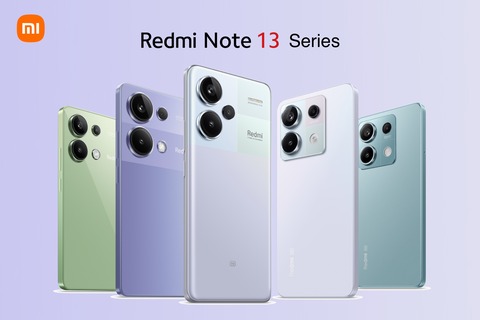 Xiaomi、高コスパスマホ「Redmi Note 13」シリーズを発表！13 Pro+ 5Gや13 Pro 5G、13 Pro、13 5G、13の5機種。価格は179ドルから