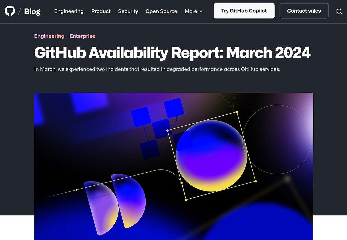 GitHub、2024年3月に発生したサービス低下の原因と対応を報告