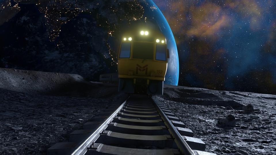 磁気浮上式の「月を走る電車」が計画中。リアル銀河鉄道だ