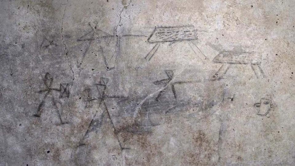 1945年前の子供のラクガキを発見。ポンペイ遺跡で新たに見つかったもの