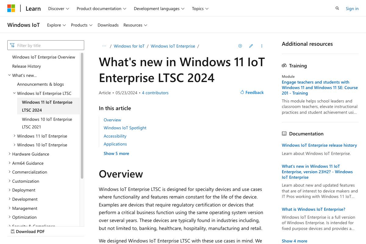 「Windows 11 IoT Enterprise LTSC 2024」のシステム要件公開、Microsoft