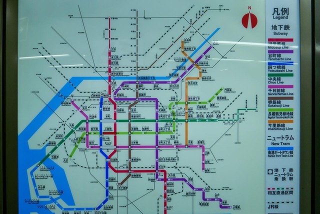 大阪、京都、神戸…関西の地下鉄の中で最も運行本数が少ない路線はどこだ