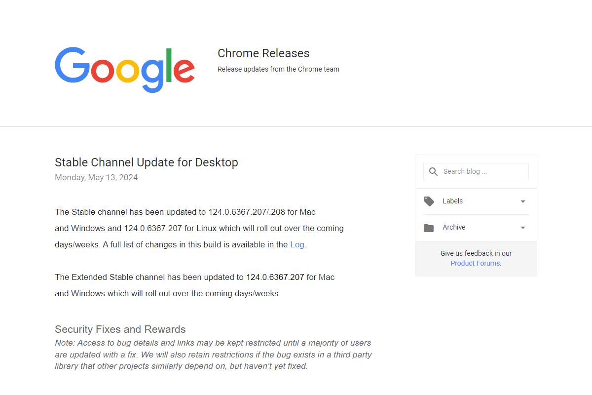 Google Chromeに脆弱性、エクスプロイト確認済み – すぐに更新を