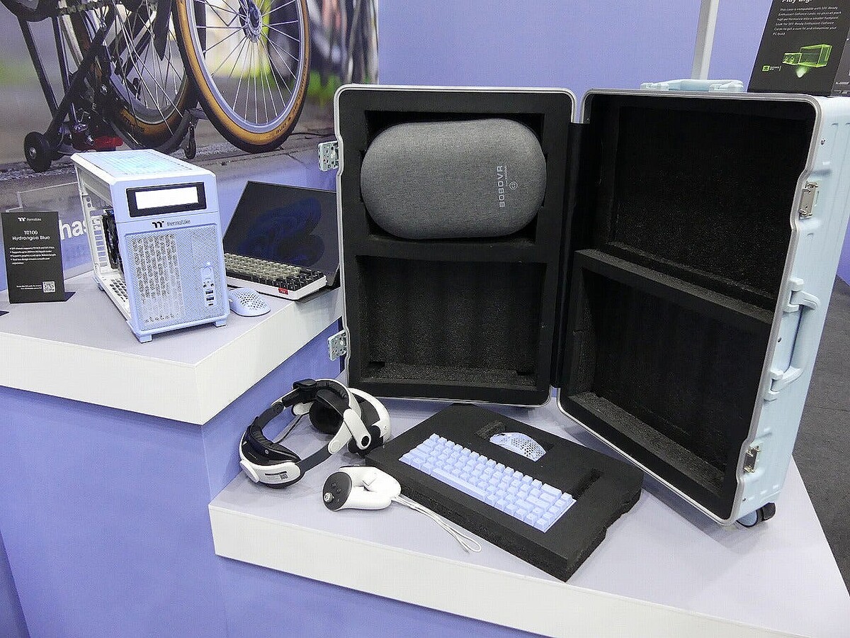 COMPUTEX TAIPEI 2024 – 旅行中にもVRが楽しめる持ち運び用PC「TR100」、Thermaltakeブース