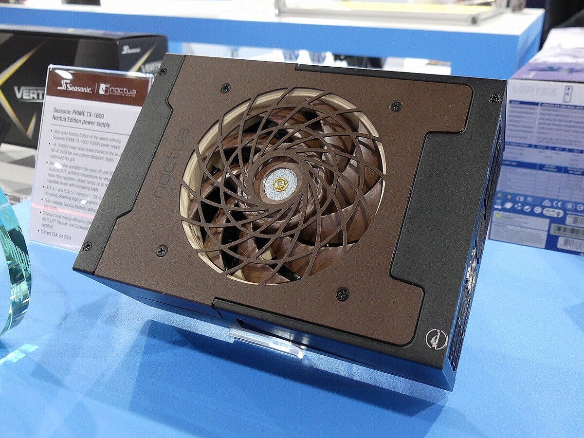 COMPUTEX TAIPEI 2024 – Seasonicから、Noctuaファンを内蔵した静音ハイエンド電源が登場