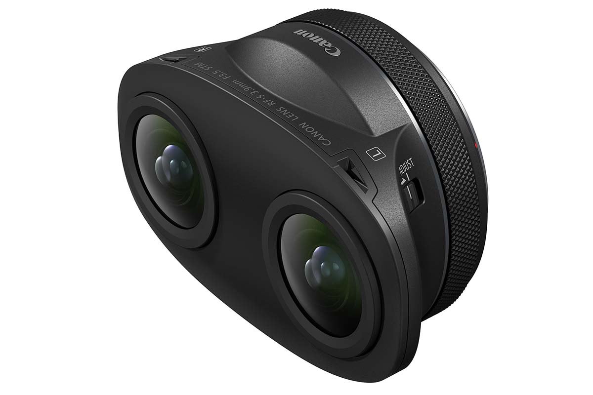 キヤノン、3D・VR撮影用レンズ「RF-S3.9mm F3.5 STM DUAL FISHEYE」