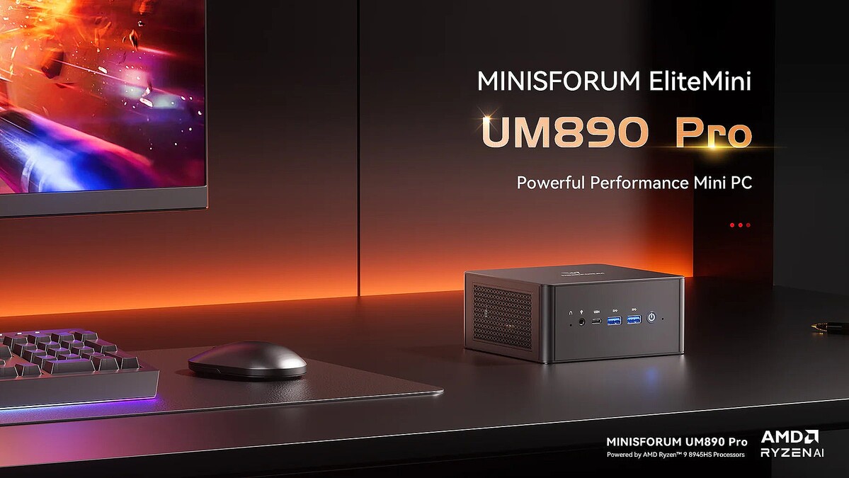 「Minisforum UM 890」発表、Ryzen 9 8945HS搭載で12万円を切るミニPC