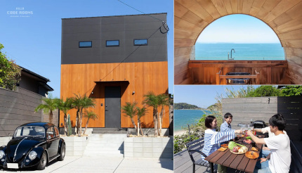 福岡・糸島に海が見えるBBQとサウナ付きのヴィラ、「CODE ROOMS ITOSHIMA」誕生