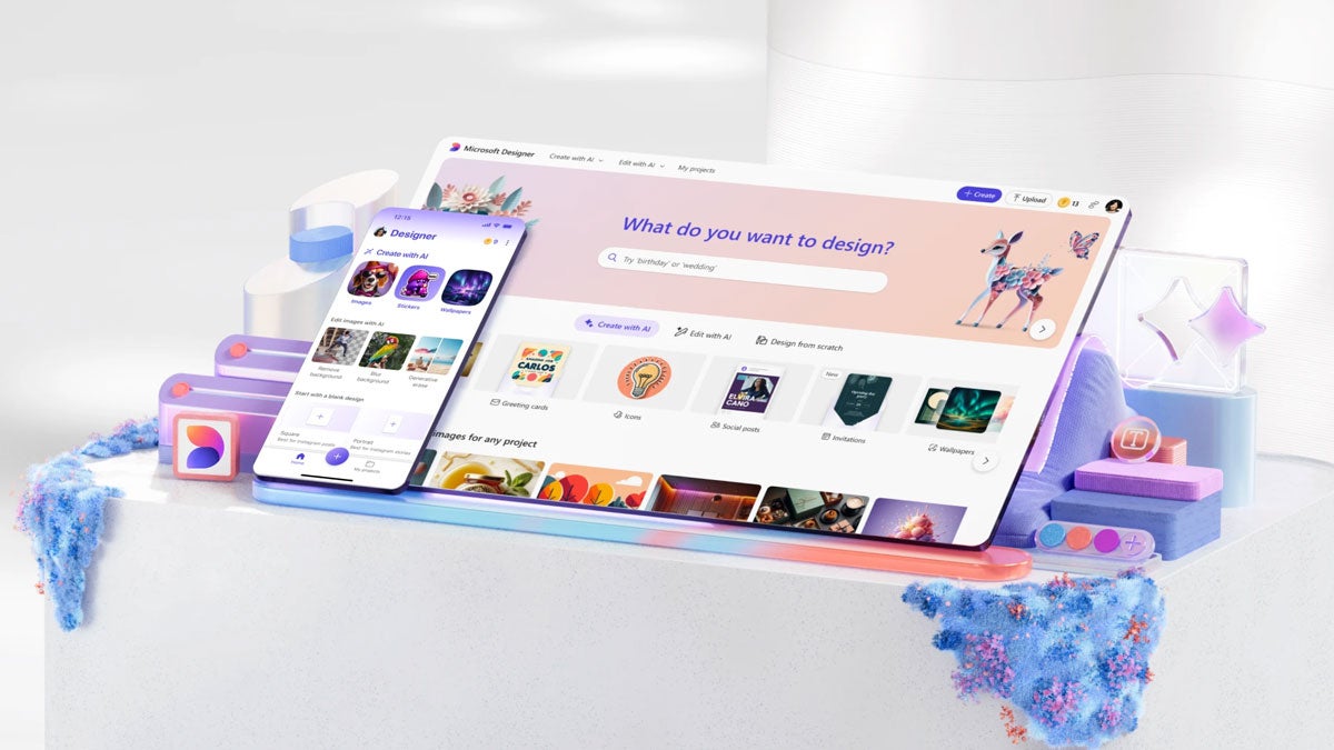 Microsoft Designer、モバイルアプリ登場、Microsoftアプリとの新たな統合も
