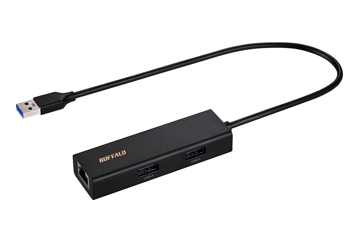 バッファロー、USB Type-A接続のギガビット対応LANアダプタ