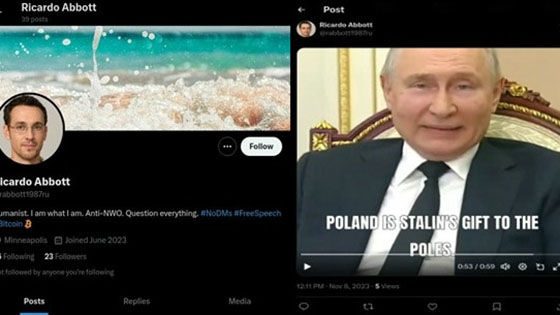 X(旧Twitter)でロシアのプロパガンダを拡散していた約1000個のアカウントを押収したと当局が発表