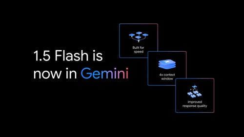 Google、無料版「Gemini」のAIモデルを「Gemini 1.5 Flash」にアップグレード