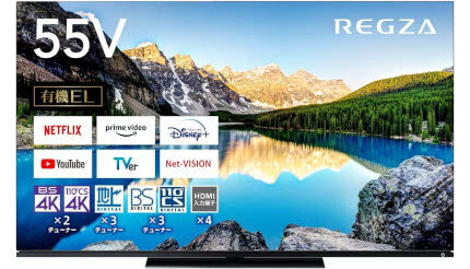 TVS REGZA「55X8900L」がシェア約2割で1位を制す 今売れてるBS・CS 4Kチューナー搭載テレビTOP10 2024/7/24