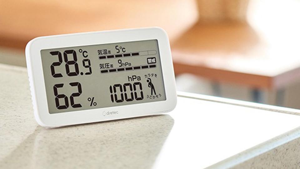 不調の原因は気圧かも。数値とアラームで教えてくれる「気圧温湿度計」で対策を