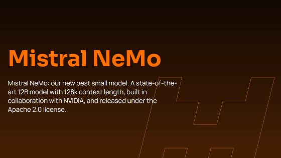 NVIDIAとMistral AIがAIモデル「Mistral NeMo」を発表、新型トークナイザ「Tekken」を採用し日本語を含む多言語性能が強み
