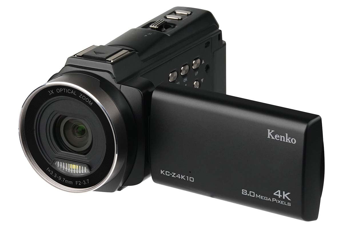 光学3倍ズームの4K対応ビデオカメラ「KC-Z4K10」 実売36,300円