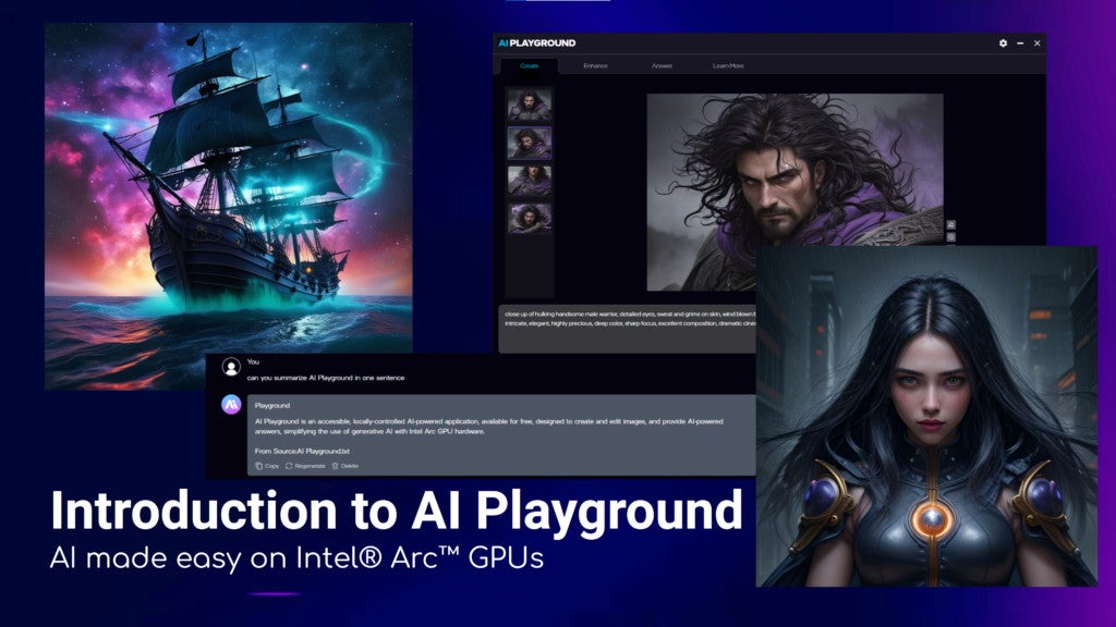 Intel、Arc GPU向けにAIツール「AI Playground」を公開 – GPUを活用