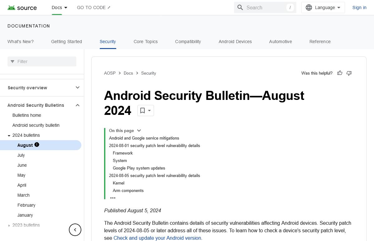 Androidに緊急の脆弱性ありアップデートを、一部はすでに悪用の可能性