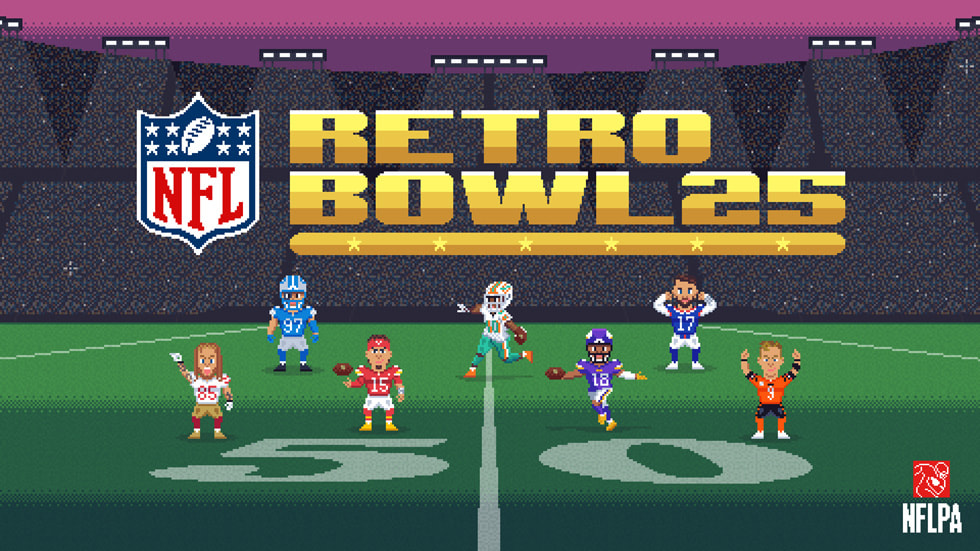 NFLと人気のApp Storeゲームのエキサイティングなコラボレーション、「NFL Retro Bowl ’25」をApple Arcadeだけで限定配信