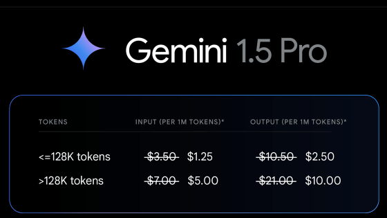 「Gemini 1.5 Flash」「Gemini 1.5 Pro」の更新版リリース、数学性能や視覚理解性能が向上してProの価格は大幅値下げ