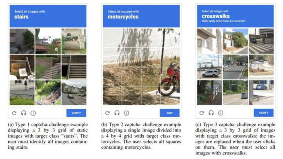 自分がロボットでないことを示すGoogleの「reCAPTCHA v2」をAIで突破することに成功