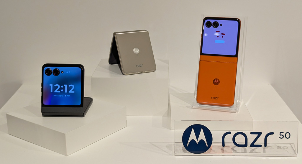 モトローラが大画面アウトディスプレイ搭載で普及価格帯のフリップ式折りたたみスマホ「motorola razr 50」「motorola razr 50S」を9月27日発売へ