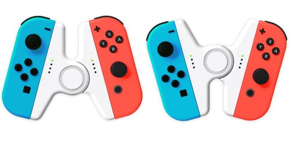 自然に持てる。SwitchのJoy-Conをハの字にするホルダー