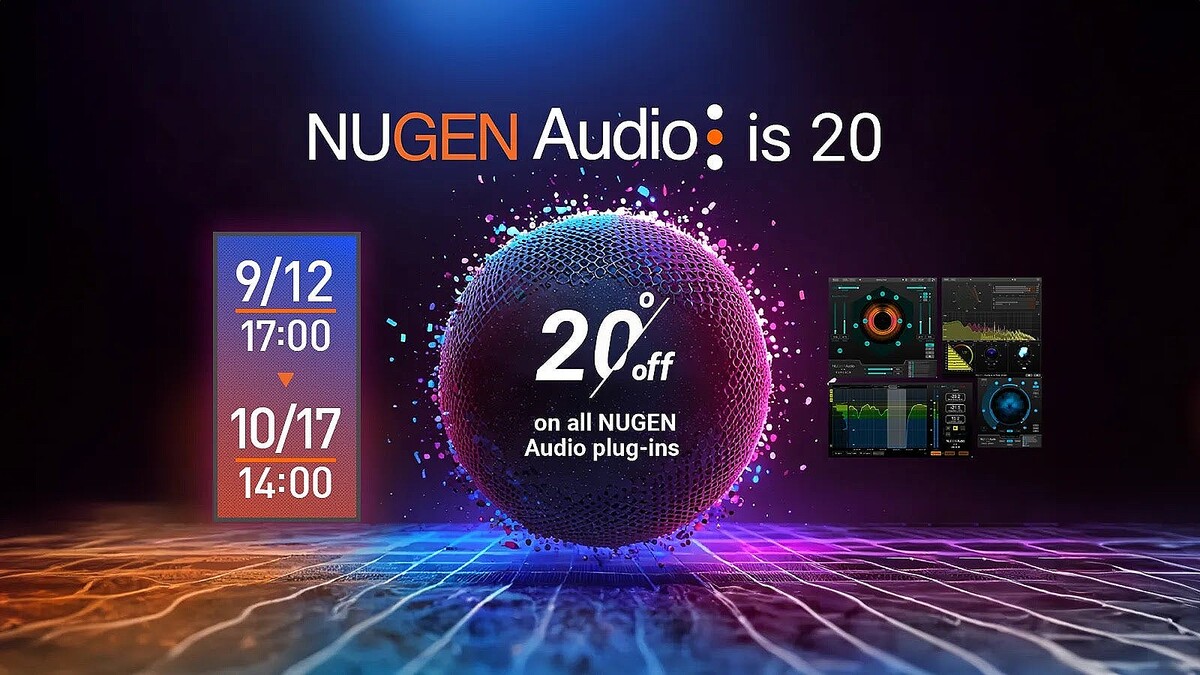 メディア・インテグレーション、NuGen Audio創立20周年セールを実施中