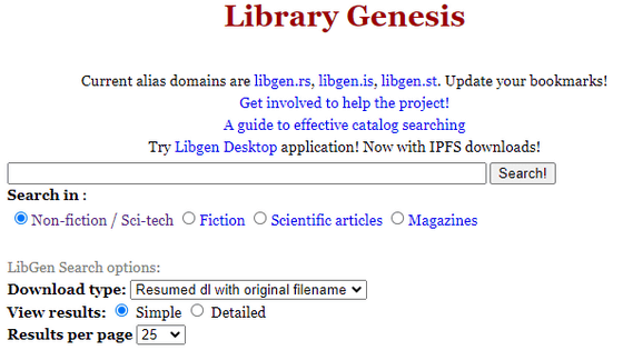 海賊版図書館「Library Genesis」に40億円超の損害賠償支払いの判決、アクセス差し止めやドメイン使用禁止命令も