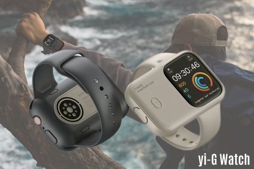 Apple Watchを腕に装着したままで充電できるバッテリー搭載ケース「yi-G Watch」