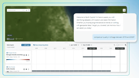 100ペタバイトもあるNASAの地球観測データにAIチャットボットからアクセスできる「Earth Copilot」をNASAとMicrosoftが開発中