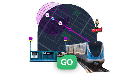 地下鉄というGPSが利用できない場所で自分の位置を追跡するにはどうすれば良いのか？