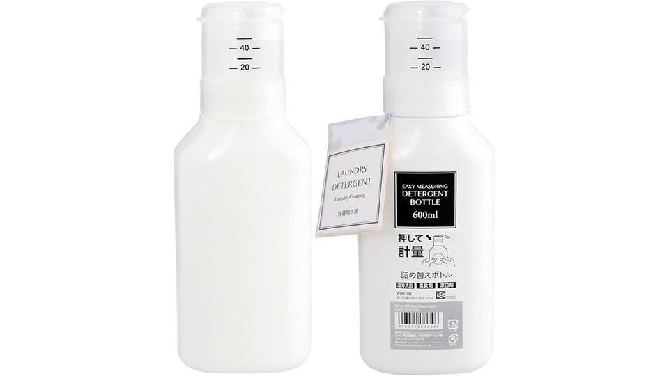 ギュッと握るだけ。手も汚れない。洗剤の計量が楽になるボトル