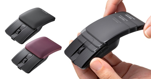 スライドカバーで超コンパクトに！ 持ち運びに便利な静音Bluetoothマウス