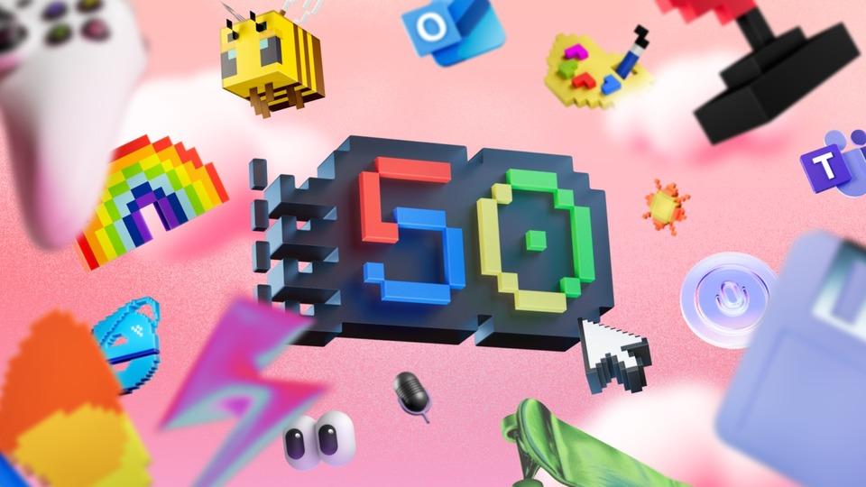 思う存分懐かしもう！ マイクロソフト50周年で記念の壁紙やアパレルなど大放出