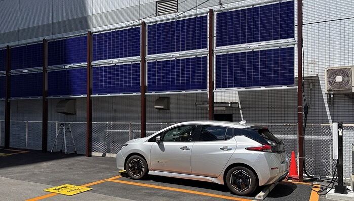 エア・ウォーター、国内初の垂直ソーラー発電「VERPA」をタイムズ24に導入
