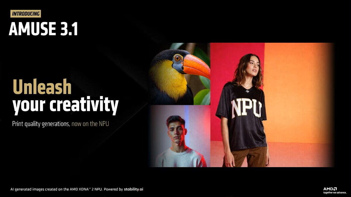 AMD、ノートPC内蔵のNPUで「Stable Diffusion 3.0 Medium」を動作できるよう最適化