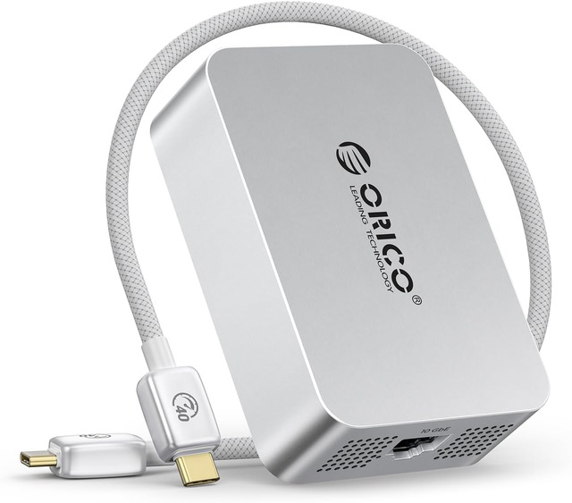 NASやクラウド接続を劇的に高速化!ORICO Thunderbolt 3 10GbE イーサネットアダプター